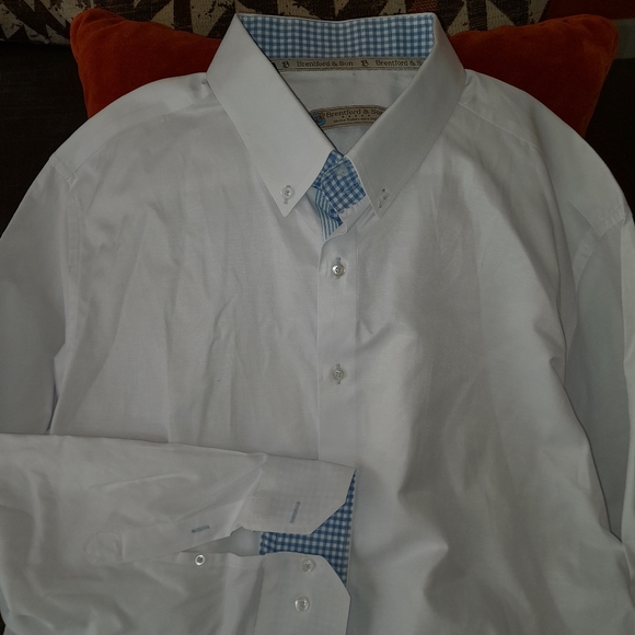 Brentford & Sons Button Down Dress Shirt 2XL - Picture 3 of 6
